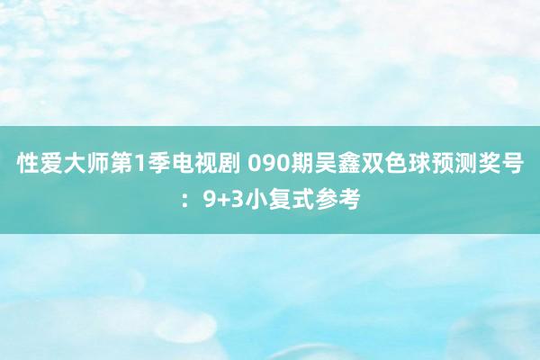 性爱大师第1季电视剧 090期吴鑫双色球预测奖号：9+3小复式参考