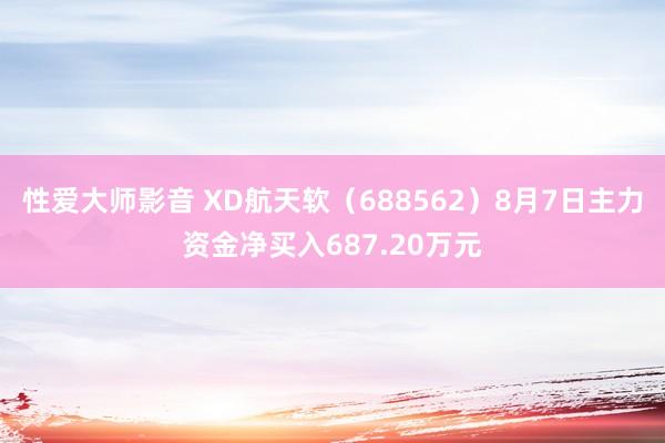 性爱大师影音 XD航天软（688562）8月7日主力资金净买入687.20万元