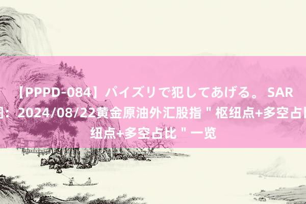 【PPPD-084】パイズリで犯してあげる。 SARA 一张图：2024/08/22黄金原油外汇股指＂枢纽点+多空占比＂一览